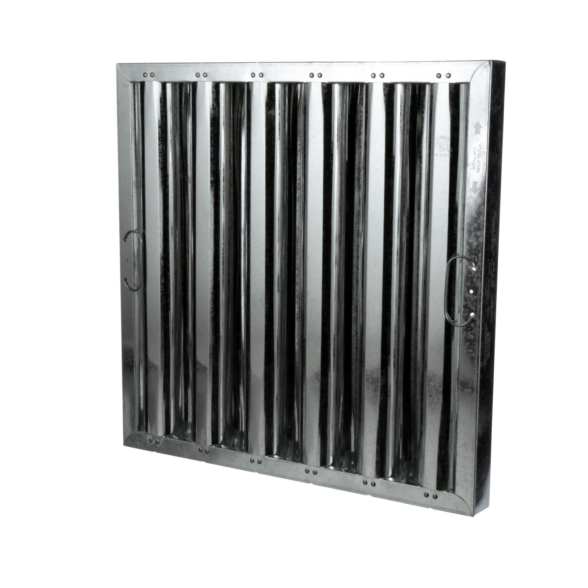 Type VI 20" H x 20" W x 1-3/4" D Galvanized Steel Baffle Grease Filter