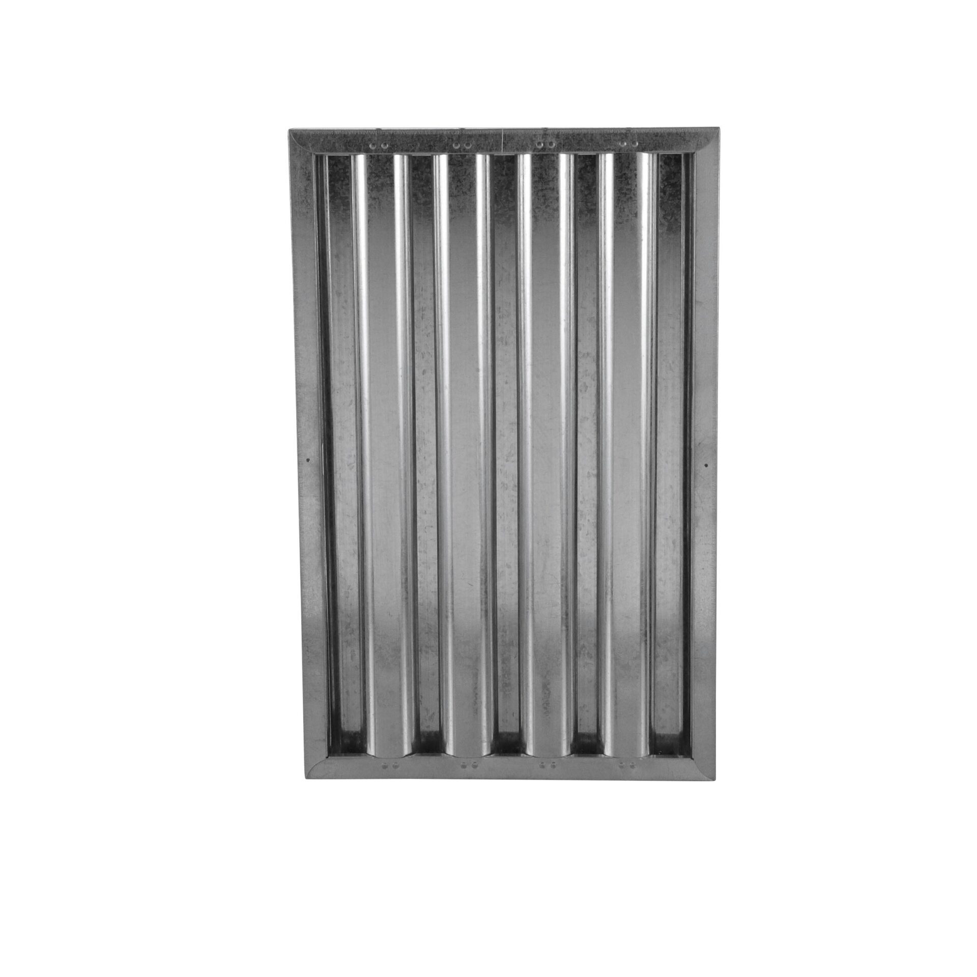 Type VI 20" H x 25" W x 1-3/4" D Galvanized Steel Baffle Grease Filter - Image 3
